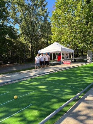 Prezentace Short Mat bowlsu společně s @garden_city_bowls_club na dětské sportovním akci… #shortmatbowls #shortmat...